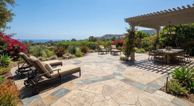 Concrete Patio in Pacific Palisades
