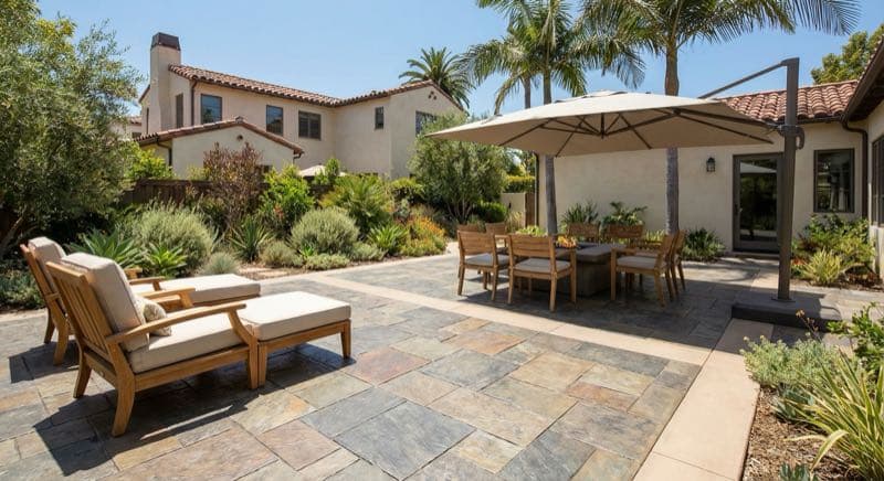 Concrete Patio in Santa Monica