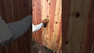 The Final Touch: Sanding and Perfecting the New Fence