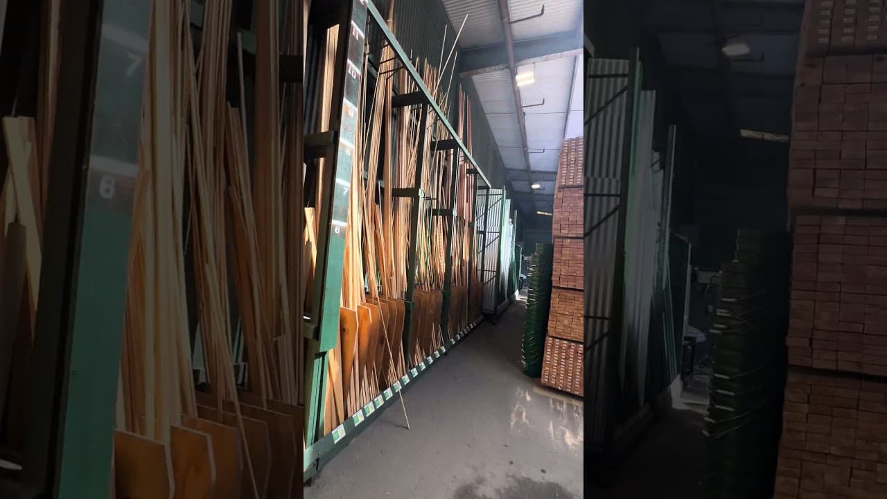 At the lumber yard sourcing replacement fascia and trim boards for a Culver City project - matching the right profile to replace termite-damaged wood.