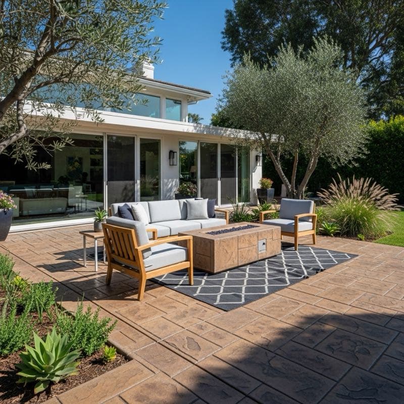 Concrete Patio in Baldwin Hills