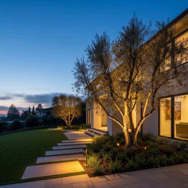 Landscape Lighting in Baldwin Hills