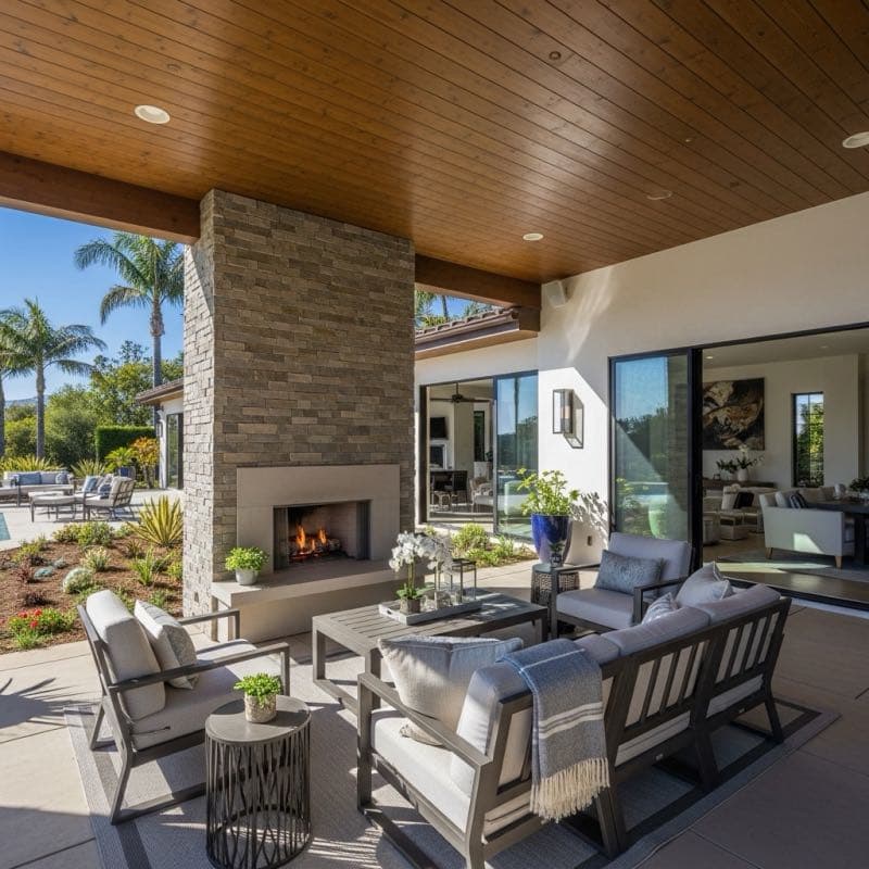Outdoor Living Space in Baldwin Hills