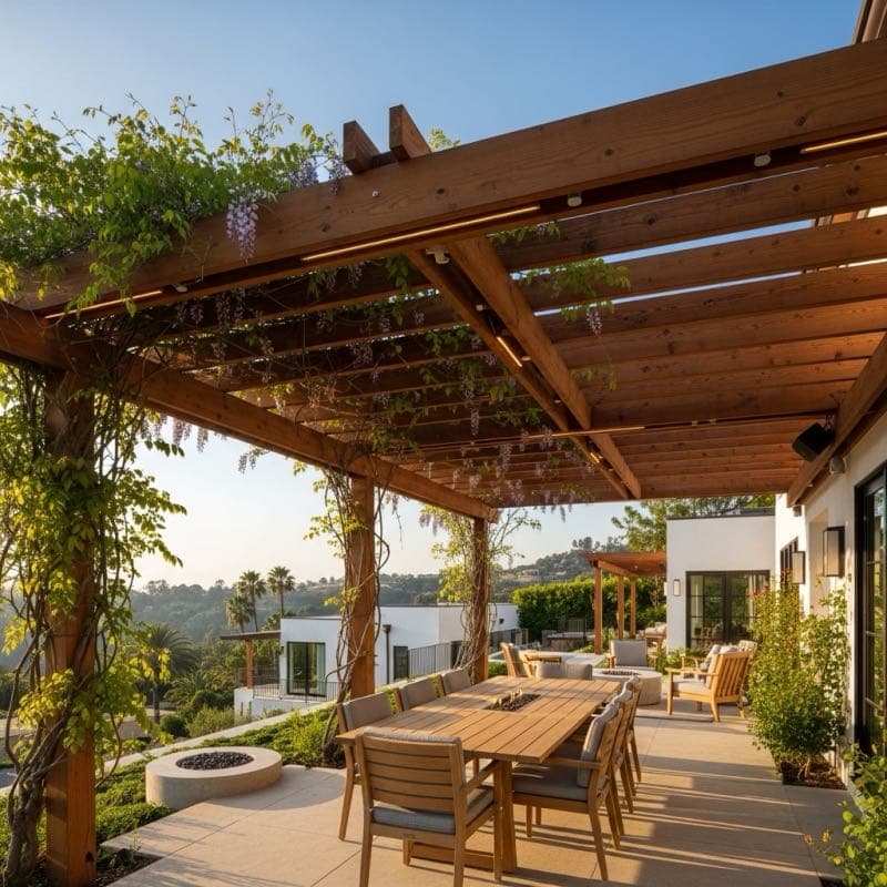 Pergola in Baldwin Hills