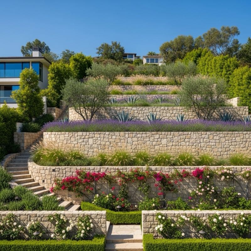Retaining Wall in Baldwin Hills