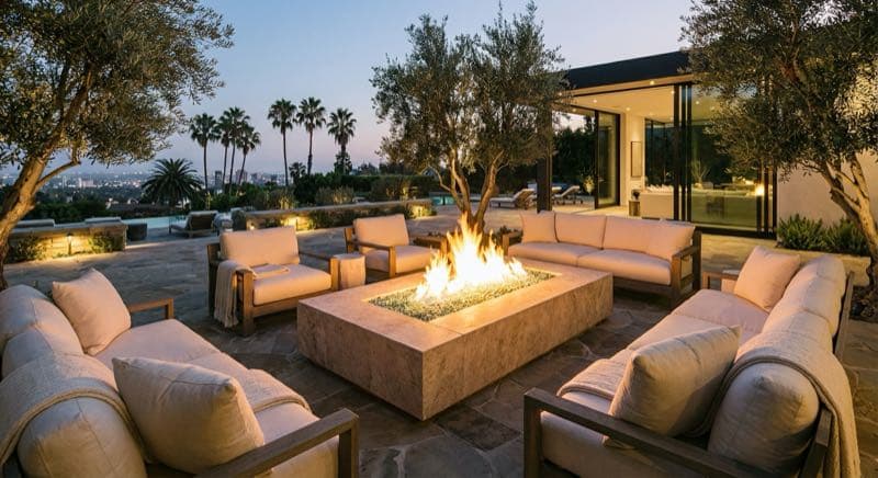 Fire Pit in Beverly Hills