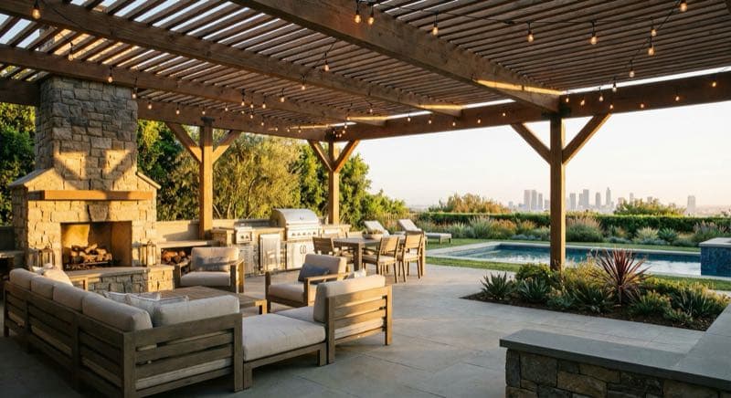 Outdoor Living Space in Beverly Hills